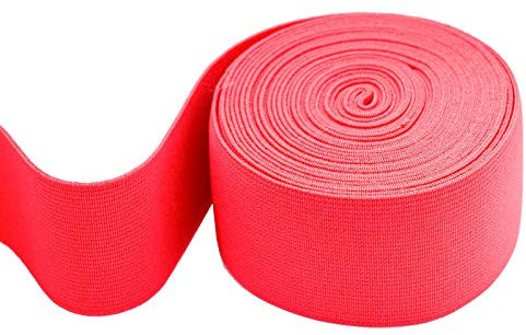 maDDma 5m Gummiband 50 mm breit Oeko-Tex Gummilitze elastisches Band Bekleidungsgummi Farbwahl, Größe:50 mm, Farbe:neonpink