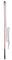 AMKA Kontaktstock mit Seil für die Bodenarbeit 100 cm rot Reitstick Finesse-Stick Carrot Stick