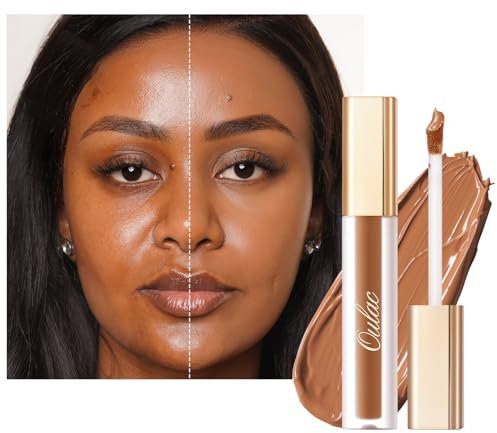 Oulac Concealer für Gesicht und Augenringe, langanhaltender Gesicht Augenringe Kosmetik, Concealer Augenringe With mit Hyaluronic Acid, Farbcode: W08 Toffee Concealer 3.8ml