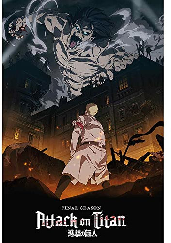 ABYSTYLE Attack On Titan Season 4 61 x 91,5 cm / 24,2 x 35,8 Zoll Maxi-Poster – Gerollt geliefert – Kunstposter – Wandposter – Poster & Drucke | Attack on Titan Merchandising