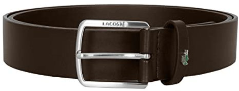 Lacoste RC4067 Leather Goods Belt, Braun, 100 Men's, braun