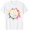 Basketball Bunte Spritzer Teen Mädchen Korb Ball Coach T-Shirt