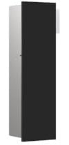 Emco asis Pure WC-Modul, Unterputz, Anschlag Links, 600x170mm, 975551, Farbe: schwarz-matt
