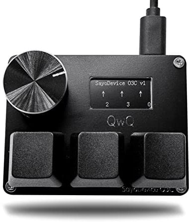 BTXETUEL SayoDevice O3C OSU Tastatur Mit Schnellauslöser, Hall-Schalter, Magnetische Lineare Schalter, Knopf Und Bildschirm, Kopiereinfügen, Shotcut, Makro-Hotswap-Mini