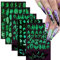 Halloween Nail Art Stickers Glow in The Dark - Luminous Nail Decals DIY Supplies für Frauen und Mädchen - Luxus Pegatinas para Uñas Dekorationen