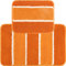 REDBEST Badematte + WC-Vorlage Set 2-TLG. orange Größe 50x80 cm + 40x50 cm