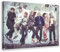 MOHTOY K-Pop BTS-Poster, 4 Leinwand-Poster, Schlafzimmer-Dekor, Sportlandschaft, Büro, Raumdekoration, Geschenk, Rahmen-Stil, 40 x 60 cm