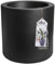 elho Pure Cilinder Wheels 40 - Maceta para interior y exterior (plástico reciclado, diámetro 39,5 x altura 40 cm), color negro y negro