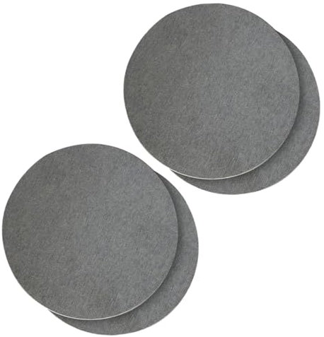 KONTONTY Lot De 4 Plateaux De Plantes en Pot Bacs Dégouttage pour Plantes Robustes Matériau en Terre Non Facile À Nettoyer