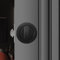 Hoconnie Serratura per Porta a Scomparsa Senza Chiave Serratura per Porta Scorrevole Invisibile Maniglia da Incasso 66mm (Rotondo, Nero)