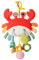 Hochets suspendus pour berceau, carillon à vent d'animaux en peluche - Lit de berceau autour du hochet | Jouet de berceau confortable avec motif crabe crion pour poussette, berceau, lit pour ni