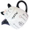FUNNETOYU Tetera De Cerámica Decorativa Con Diseño De Gato Ideal Para Amantes De Con Dibujos Animados Color Blanco Pequeña Con Infusor Para Té Decoración Retro Ideal Para