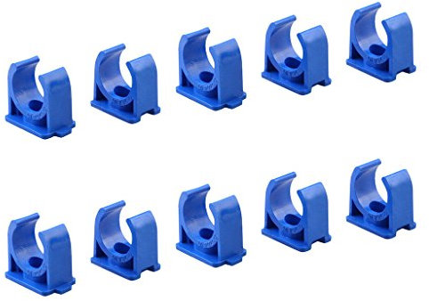 Sinmova 10PCS 40mm U Type Colliers de Tuyau Conduit Raccords Bleu