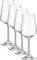 Dartington Crystal Cheers! White Wine Glass, Set of 4 | Modern White Wine Glasses | 226mm | 350ml | Dishwasher Safe | Classy and Elegant Glasses | Perfect for Entertaining
