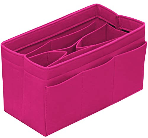 börse Organizer Einsatz Filz Tasche Organizer Handtasche Organizer Einsatz für Tragetasche passend für LV Speedy Neverfull Longchamp, Grau, Medium (XL, Rose)