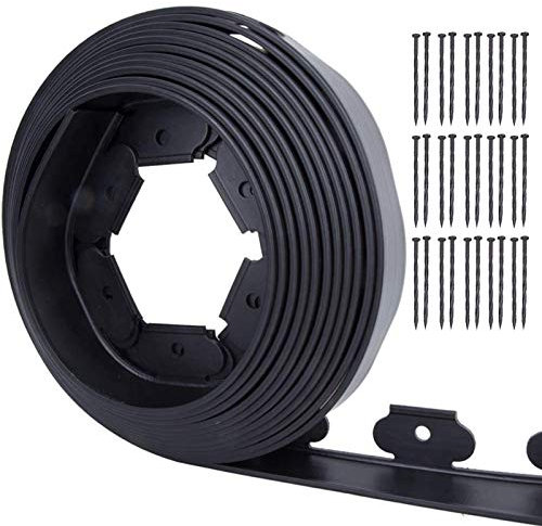 Flexible Rasenkante Aus Kunststoff, Rasenkante, Rasenkante, Flexible Rasenkante, Kunststoff-Graseinfassung, Beeteinfassung Aus 100 Recyceltem Plastik,Garten-Ideen, Garten-Design