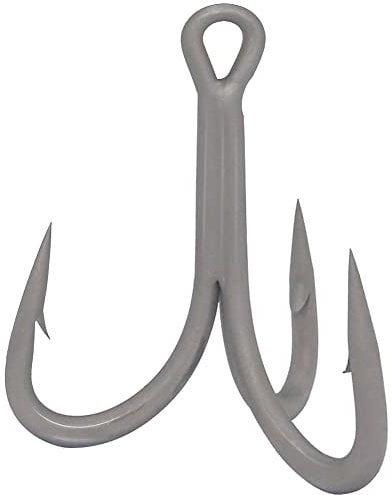 4X-Treble-Hooks-Saltwater-Big-Game-Fishing-Hooks Ultra Strong Stainless Size 3/0 1/0 2/0 4/0 5/0 (#1 Pack of 10)