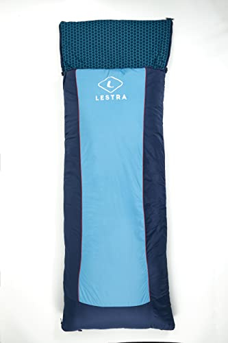 Lestra Outdoor Gavarnie XL Schlafsack, rechteckig, Komfort 09°, Grenzwert 04°, synthetische Füllung, Erwachsene, 190 + 30 x 80 cm, 1,9 kg