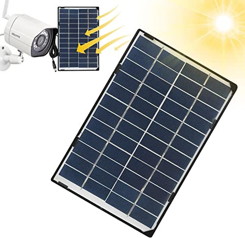 LOSOO Panel la cámara, Panel cámara ecológico, Panel cámara, Cargador Paneles solares, Soporte Pared Panel 6W para cá ara