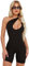 QKEPCY Jumpsuit Damen Kurz Eng Scrunch Butt Bodysuit Sexy Rückenfrei Ärmellose Playsuit Sommer Tank Top Einteiler Overall One Piece Bodysuit Yoga Fitness Workout