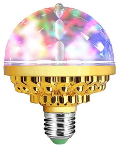 BVCL E27 LED Discolampe, 6W 360° Rotierend RGB LED Partybeleuchtung Stimmungslicht Party Deko für Geburtstagsparty Hochzeitsfest Weihnachten Halloween