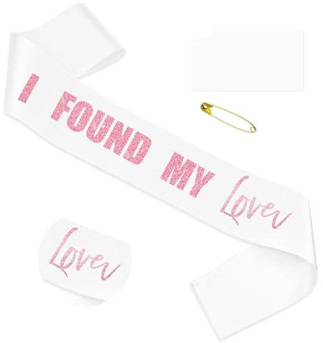 LaVenty rosa fascia addio al nubilato ho trovato il mio amante fascia per l'amore addio al nubilato bridal shower bride to be decorazioni bomboniere regali accessori