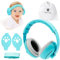 Protezione Acustica per Bambini, 2 in 1 Cuffie Neonato Antirumore con 2 Fasce Morbide, Cuffie Antirumore per Neonati, Paraorecchie Elastiche Regolabili, Protezione dell'udito per Bambini 0 a 48 Mesi
