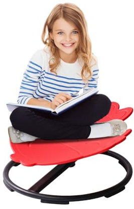 towigic Sensorischer Drehstuhl für Kinder mit Autismus, 360° drehbarer Stuhl in Therapiequalität, Gleichgewichts- und Konzentrationstraining mit Sicherheitsbasis, sensorisches Spielzeug für ADHS und