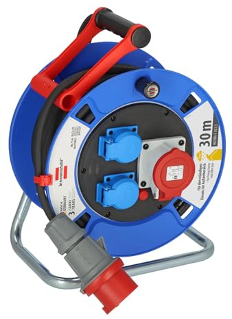 Brennenstuhl 1182720010 Kabeltrommel 30m Schwarz CEE-Steckdose 16A 5polig