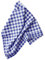 Stoffserviette Kariert Baumwolle - Vichy Karo, Gingham, Karomuster, Landhausstil, Landhaus, Stoff Serviette, Napkin(Blau, 60 x 60 cm, 1 Stück)