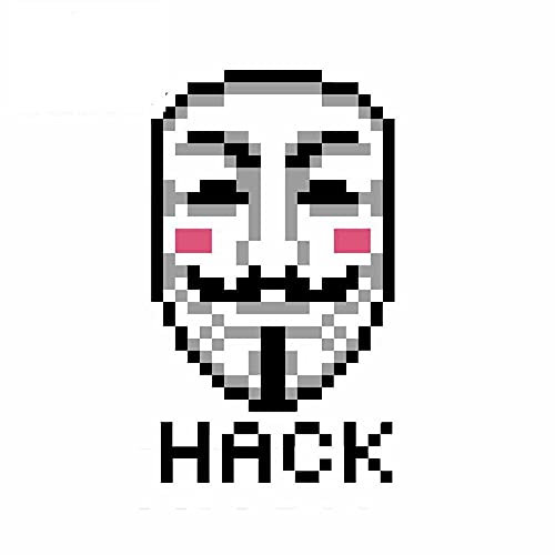 13 cm x 8 cm für Pixel V für Vendetta Hack Auto Aufkleber wasserdicht Mode DIY Körper