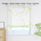 ESLIR Raffrollo mit Schlaufen Modern mit buntes Blasenmuster Raffgardinen Transparent Bändchenrollo für Fenster Voile Schlaufenrollo Wohnzimmer Grün BxH 140x150 cm 1 Stück