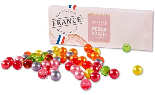Coffret Perle de Bain à l'Huile de Soja Naturelle SANS PARABEN. Assortiments de Billes Parfumées, Coffret idéal pour se Détendre dans le Bain. Relaxation & peau lisse garantie. (Evasion parfumée)