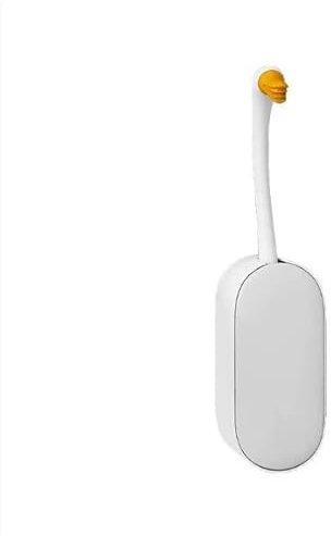 Marjoramy Toilet Brush,2 Pack Bathroom Silicone Toilet Brushes and Holder Sets with No-Slip Long Plastic Handle and Soft Flexible Bristles,Toilet Brushes with Holders and Base for Anti-drip (White)
