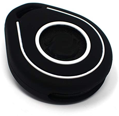 Schlüssel Hülle HAB für Motorrad Schlüssel Silikon Cover Keyless Go Fahrzeugschlüssel (Schwarz Weiß)