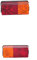 HELLA 2SD 002 582-021 Heckleuchte, rechts, 12V, mit Dichtung + Heckleuchte, links, 12V, mit Dichtung