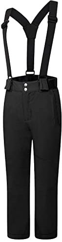 Dare 2b Kinder Outmove II Waterproof Breathable Taped Seams Reflective Detail Warm Touch Lining Pant Lifthose, Schwarz, 11-12