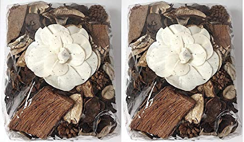 Youngland London Potpourri avec fleur et parfum Vanille Lot de 2 sachets