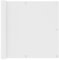 vidaXL Ecran de Balcon Brise-Vue Brise-Vent de Jardin Ecran de Protection Ecran d'Intimité Extérieur Imperméable Blanc 90x500 cm Tissu Oxford