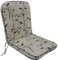 OUTLIV. Romeo Niederlehnerauflage Polsterauflage Stapelsessel-Auflage Sitz- Rückenkissen Beige Schwarz Ranke Sitzauflage für Gartensessel und Gartenstuhl
