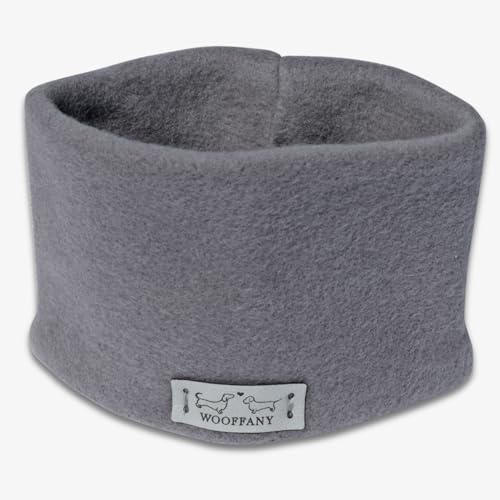 Loop-Schal WOOFFANY - Design Sarah - 100% Baumwollfleece - waschbar bei 30° - für kleine Hunde bis mittelgroße Hunderassen - Handgefertigt in Deutschland