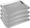 DAJAVE 4 Piezas Bandeja De Horno, Bandeja Horno Acero Inoxidable, Fuente Honda Rectangular, Bandeja Acero Inoxidable para Hornear Cocina, Apta para Lavavajillas 40 x 30 x 2cm