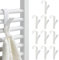 10 Pezzi Ganci per Termoarredo Bagno, Appendini Termoarredo Bagno, Appendi per Scaldasalviette,Ganci Termoarredo Bagno, per Appendere, Appendini Asciugamani Termosifone,Bianc