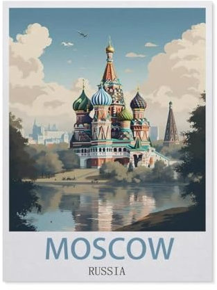 1000Pcs，Moskau, Russland，Erwachsenen Dekompression Spiel Puzzle Studenten Spielzeug Für Kinder Weihnachten Geburtstagsgeschenke（75x50cm）-EO77
