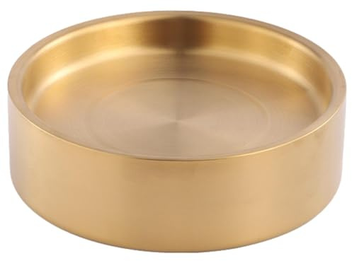 Generisch Ciotola da portata raffreddata – stabile porta ghiaccio in metallo, liscio | Contenitore opaco per banchetti, durevole, vassoio refrigerante, per bevande, frutta, salse, antipasti, fata