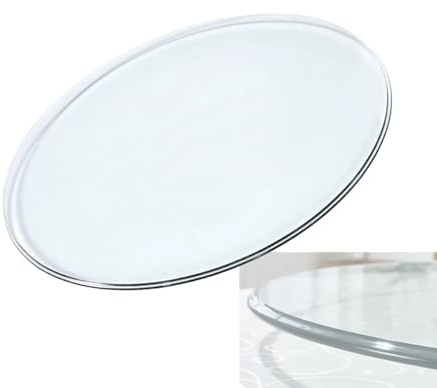Runder Tischplattenschutz aus gehärtetem Glas, polierte Kanten, Ersatz für Terrasse, Esszimmer, Kaffee und Beistelltische, 480 mm, 480 mm, 480 mm
