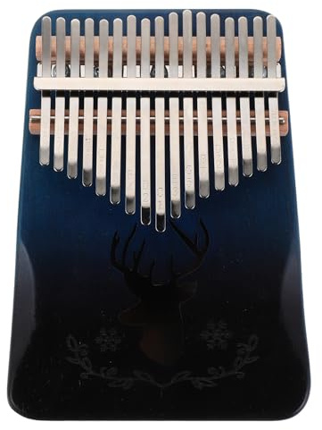 GALPADA Holz Fingerklavier Tasten Daumenklavier Tragbar Mini Musikinstrument Kalimba für Anfänger Junge Mädchen und Erwachsene Farbverlauf Design