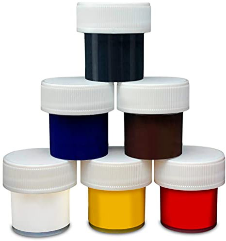 Polymer Planet Color Pigment Kit - Coloring Agent for Epoxy, Polyester Resin Coating, Paint, Laminate - Perfect for Colored Handmade Crafts and DIY Repair - Set of 6 Colors in Easy to Open Containers