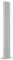 Milano Aruba - Light Grey Vertical Double Oval Panel Radiator - 1780mm x 236mm
