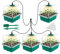 BTONGE Upgrade 5 Set Seed Trays with Grow Light for Plants, Propagator Trays with Heightened Lids, LED Full Spectrum Sunlike White Plant Lights, Germination Seedling Starter Kit-USB Powered
